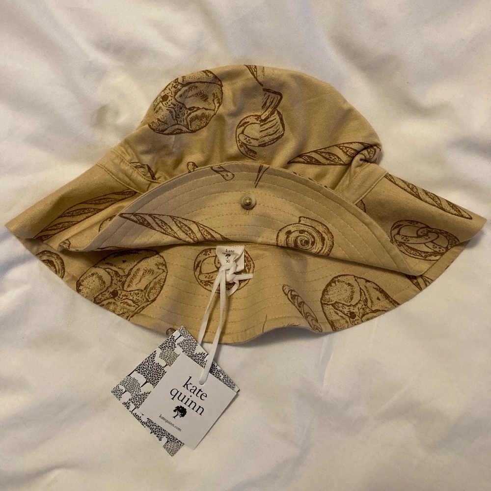 NWT Kate Quinn Sun Hat Bread Print, Size XL